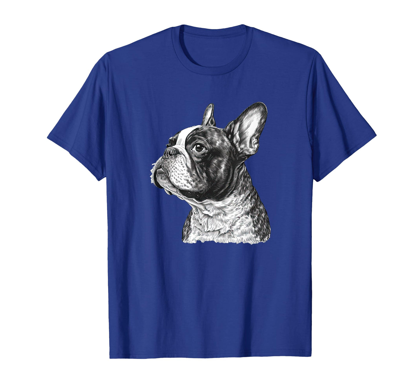 Funny French Bulldog Frenchie Black and White T-Shirt