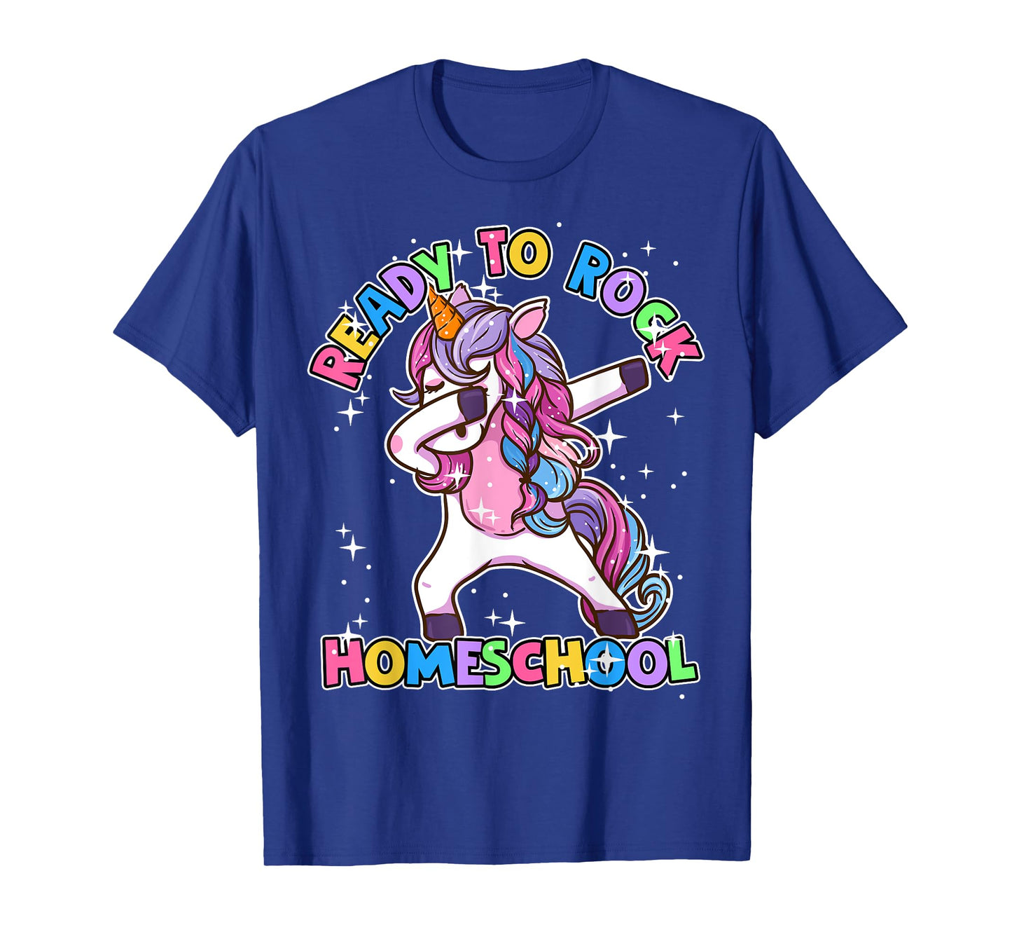 Homeschool Unicorn First Day Of School Outfit Girls T-Shirt