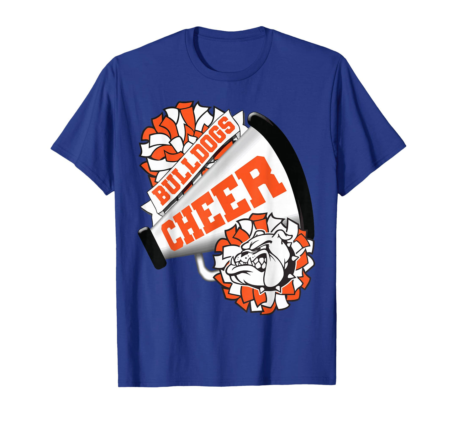 Bulldogs Cheerleading Back To School Cheer Team Orange T-Shirt