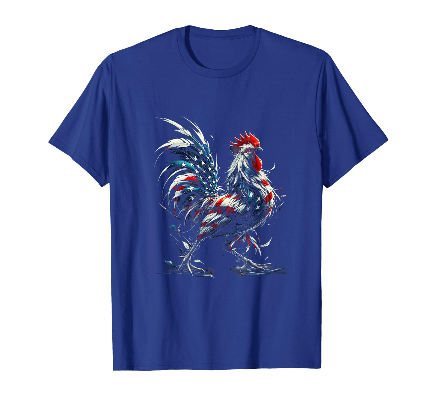 American Flag Rooster Chicken 4th of July Animal T-Shirt
