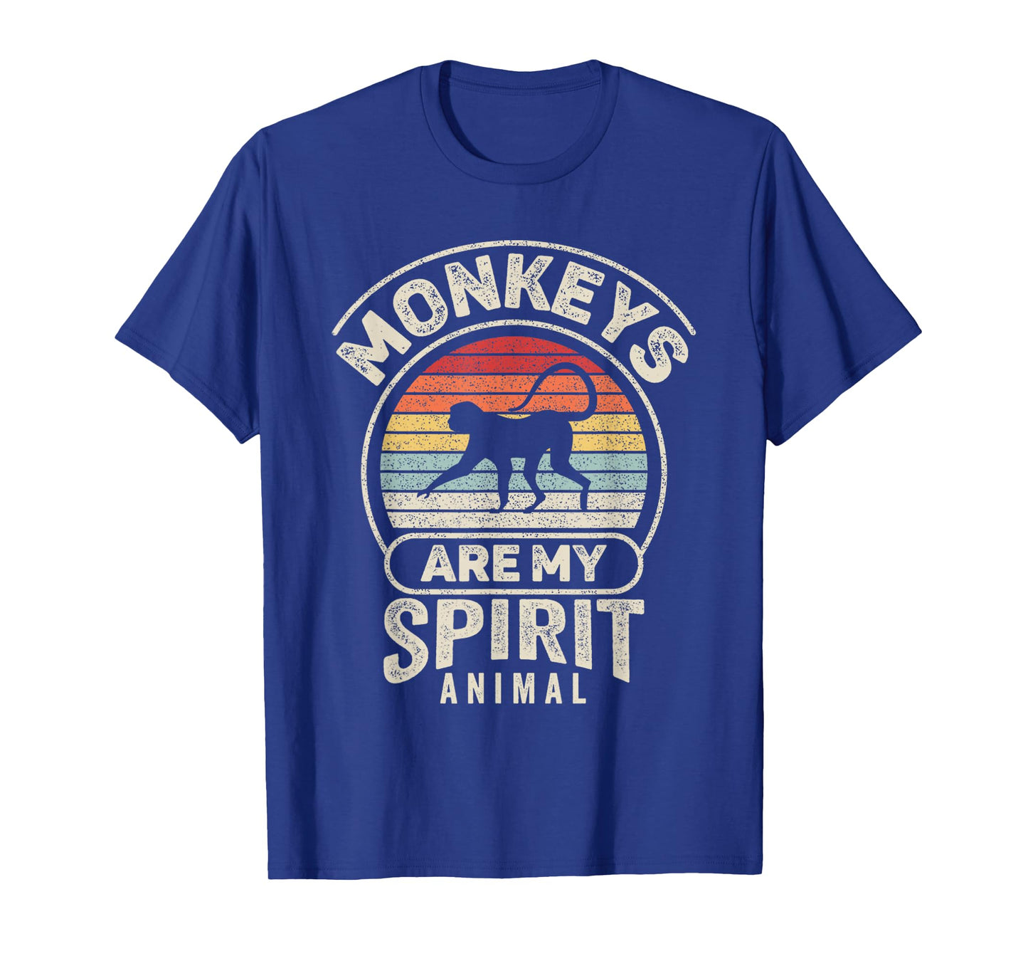 Retro Monkeys Are My Spirit Animal Monkey Lover T-Shirt