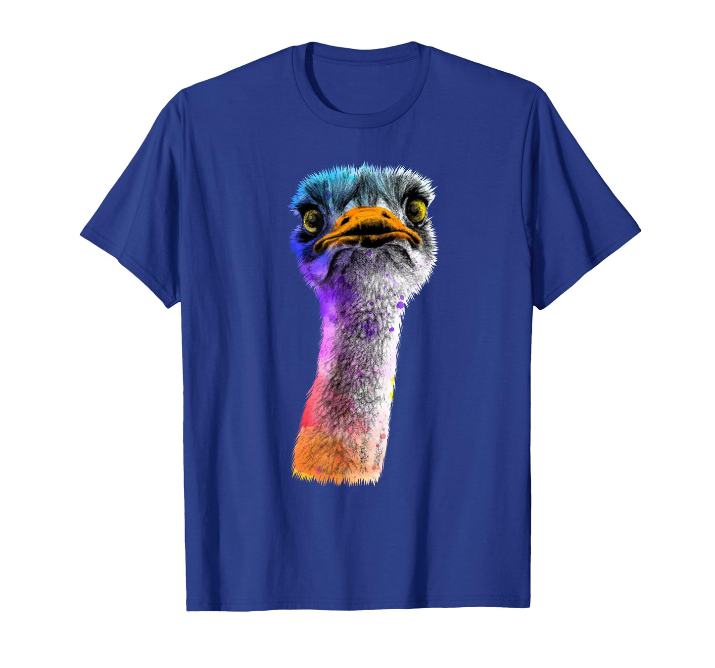 Funny Ostrich Face Design Men Women Boys Girls Ostrich Lover T-Shirt
