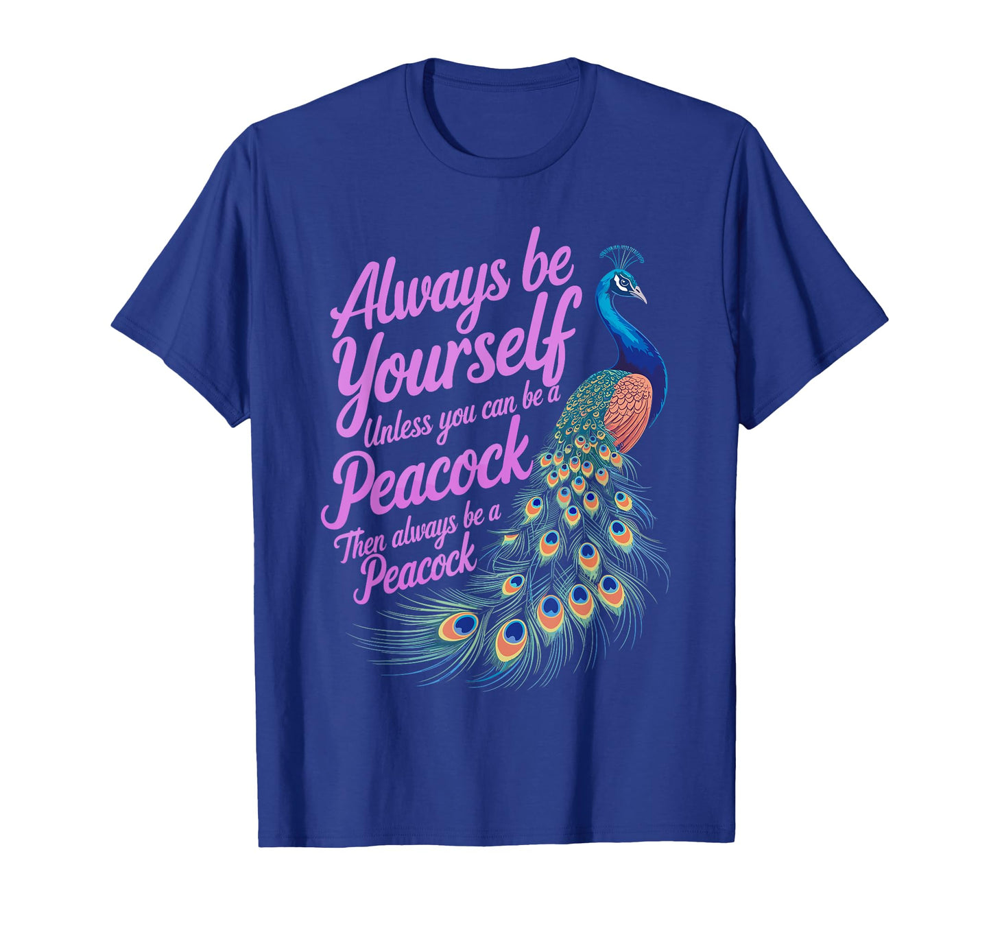 Funny Peacock Art For Men Women Adult Feather Peacock Lover T-Shirt