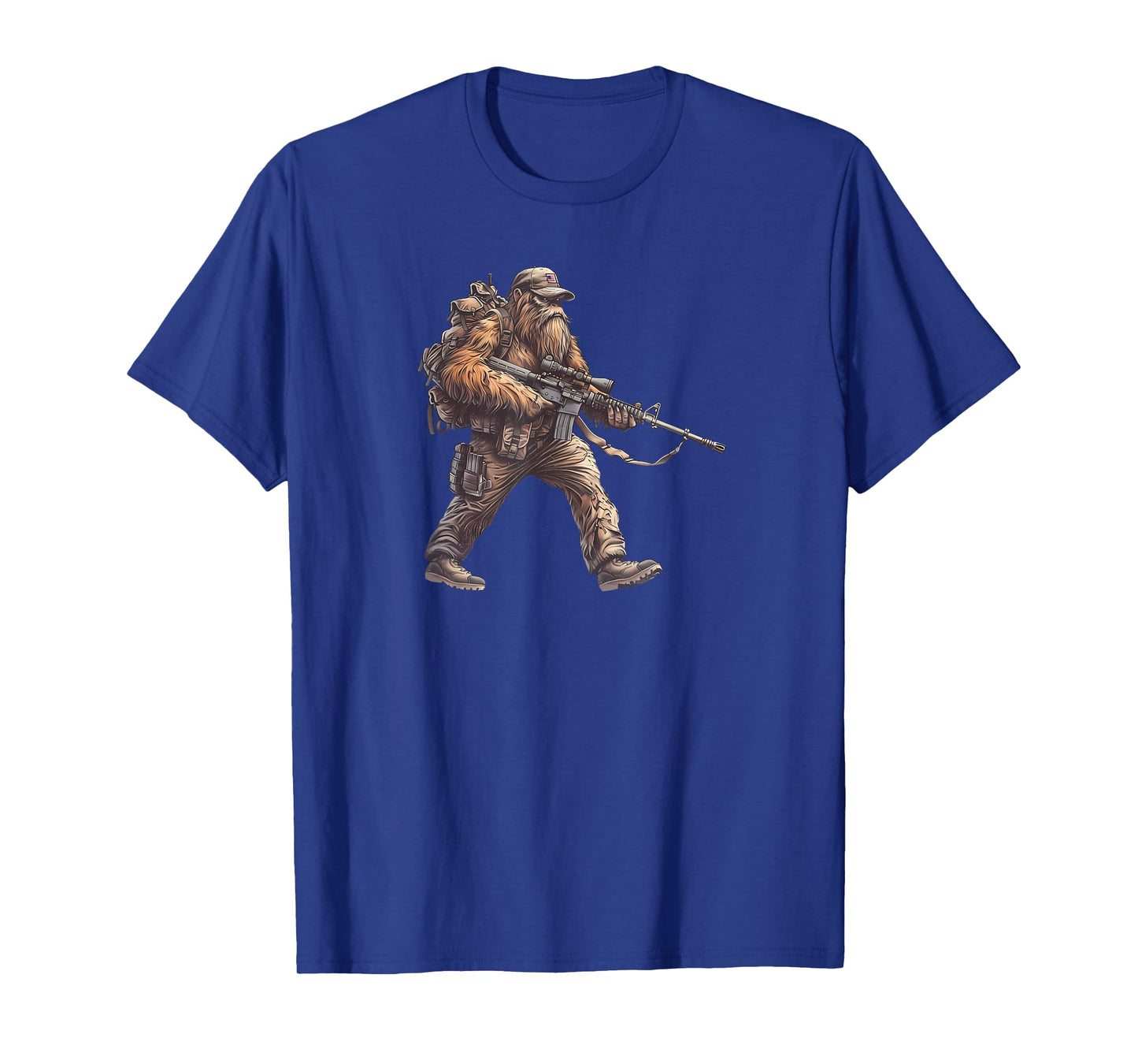 Tacti-Squatch Tactical Sasquatch Military Bigfoot AR15 T-Shirt