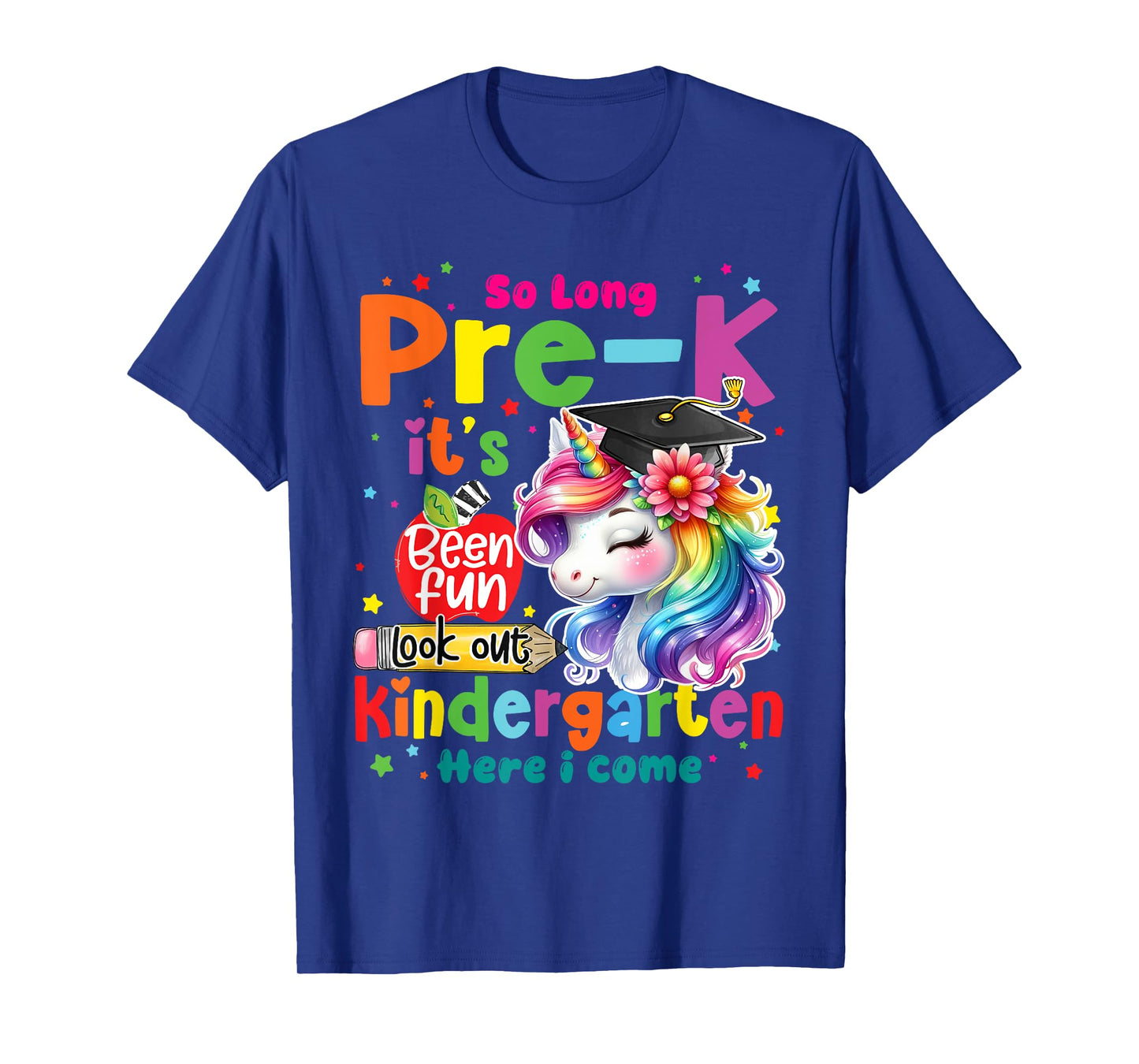 So Long Prek Pre-K Graduation Graduate Unicorn Kids Girls T-Shirt