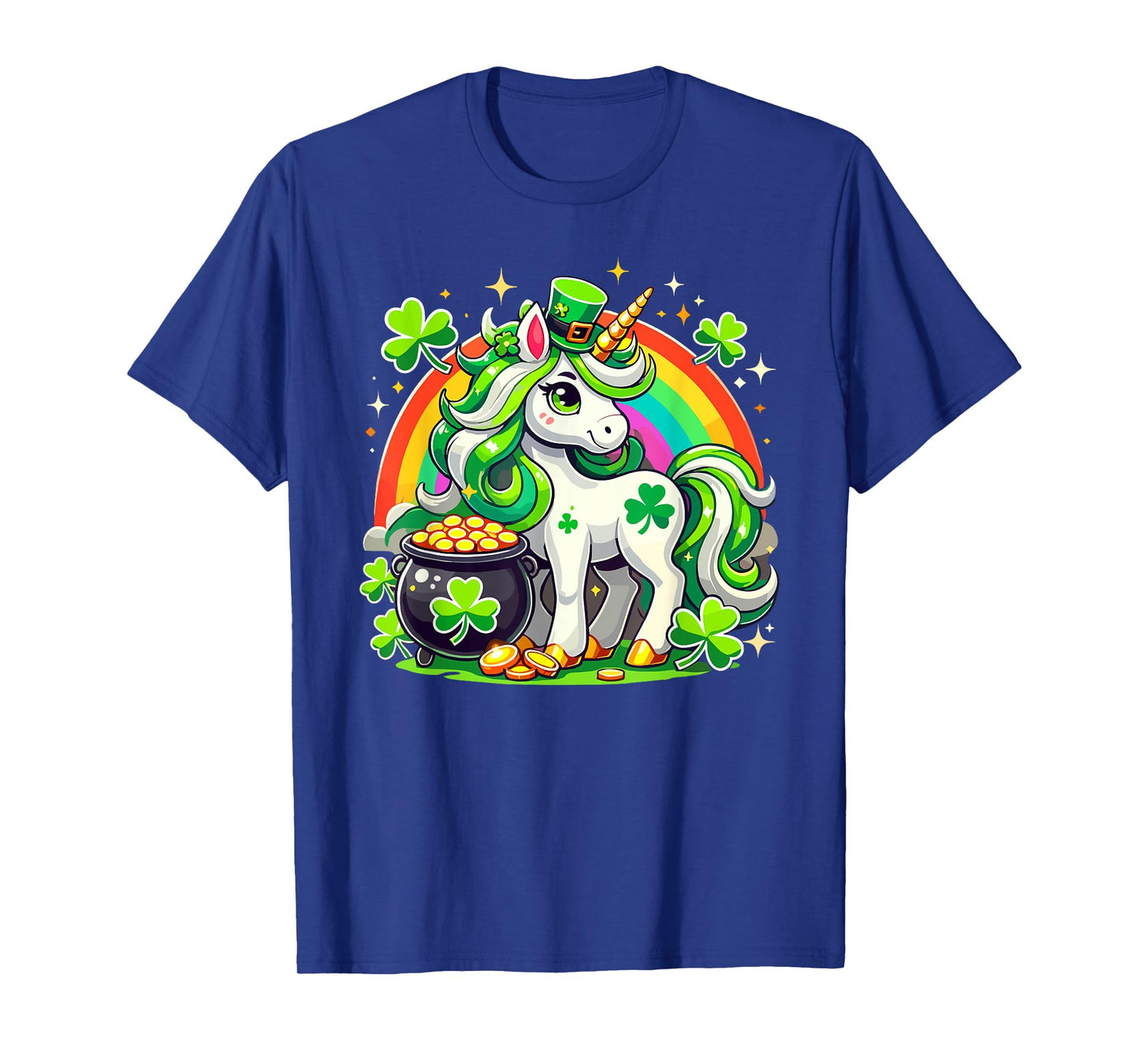 Cute Unicorn Lepricorn Outfit Toddler Girls St Patricks Day T-Shirt