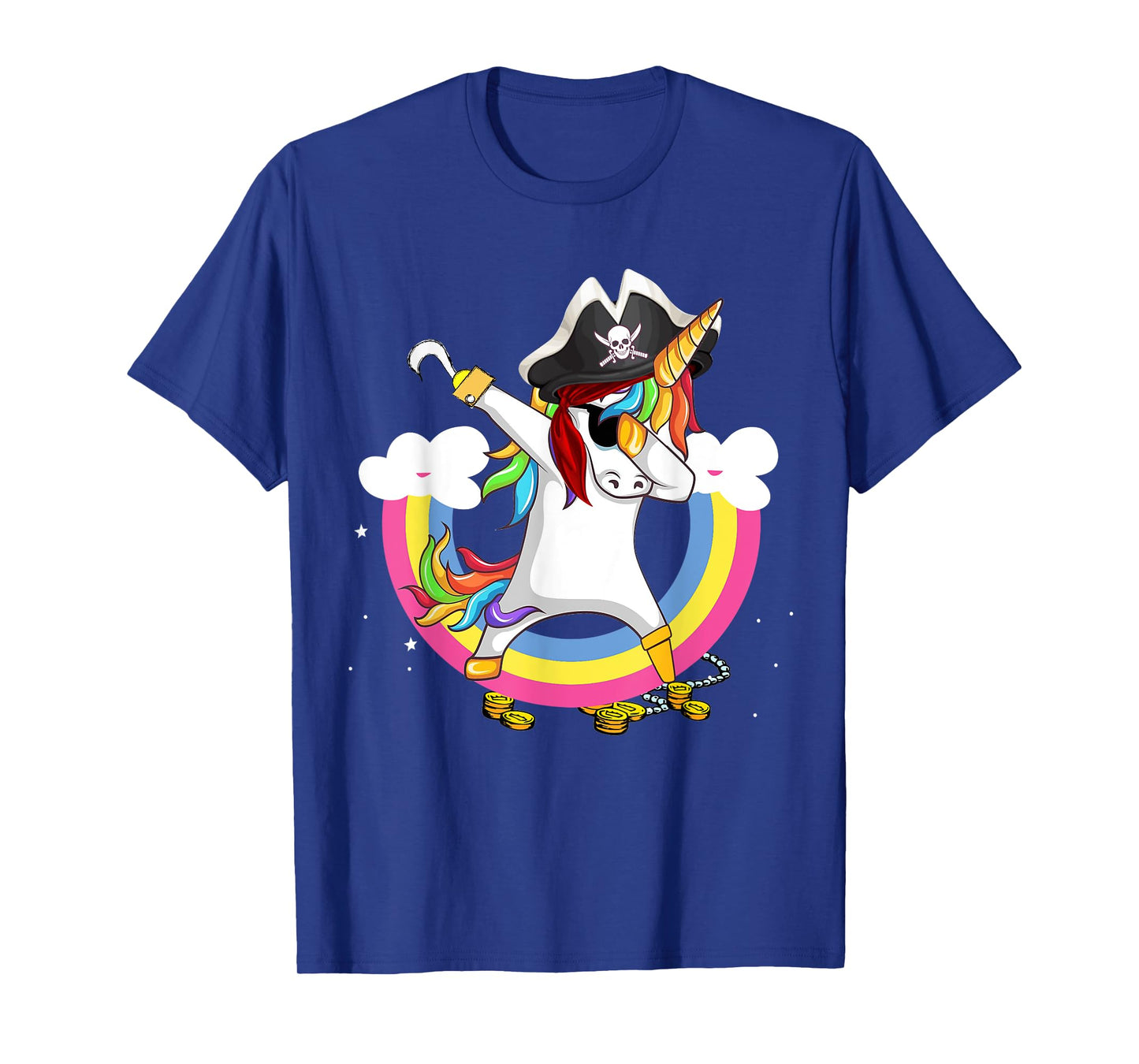 Pirate magical unicorn Funny awesome Halloween Costume T-Shirt