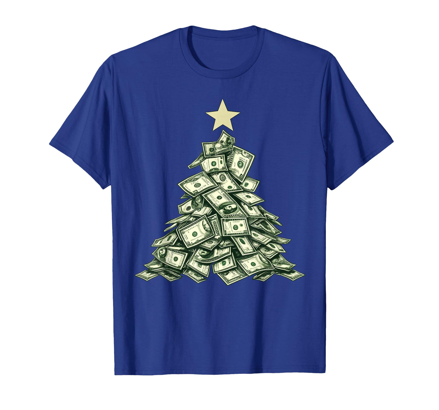 Christmas Tree Dollar Bills Money T-Shirt