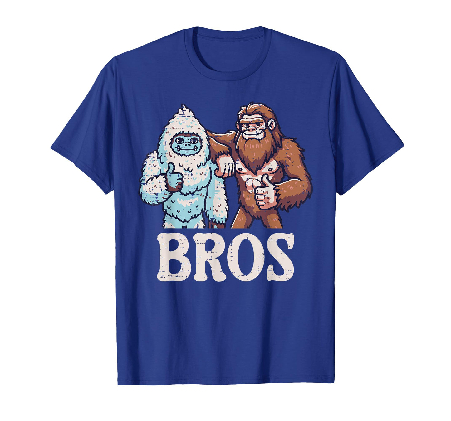 Bigfoot Sasquatch Yeti Bros Funny Brothers Men Women Kids T-Shirt