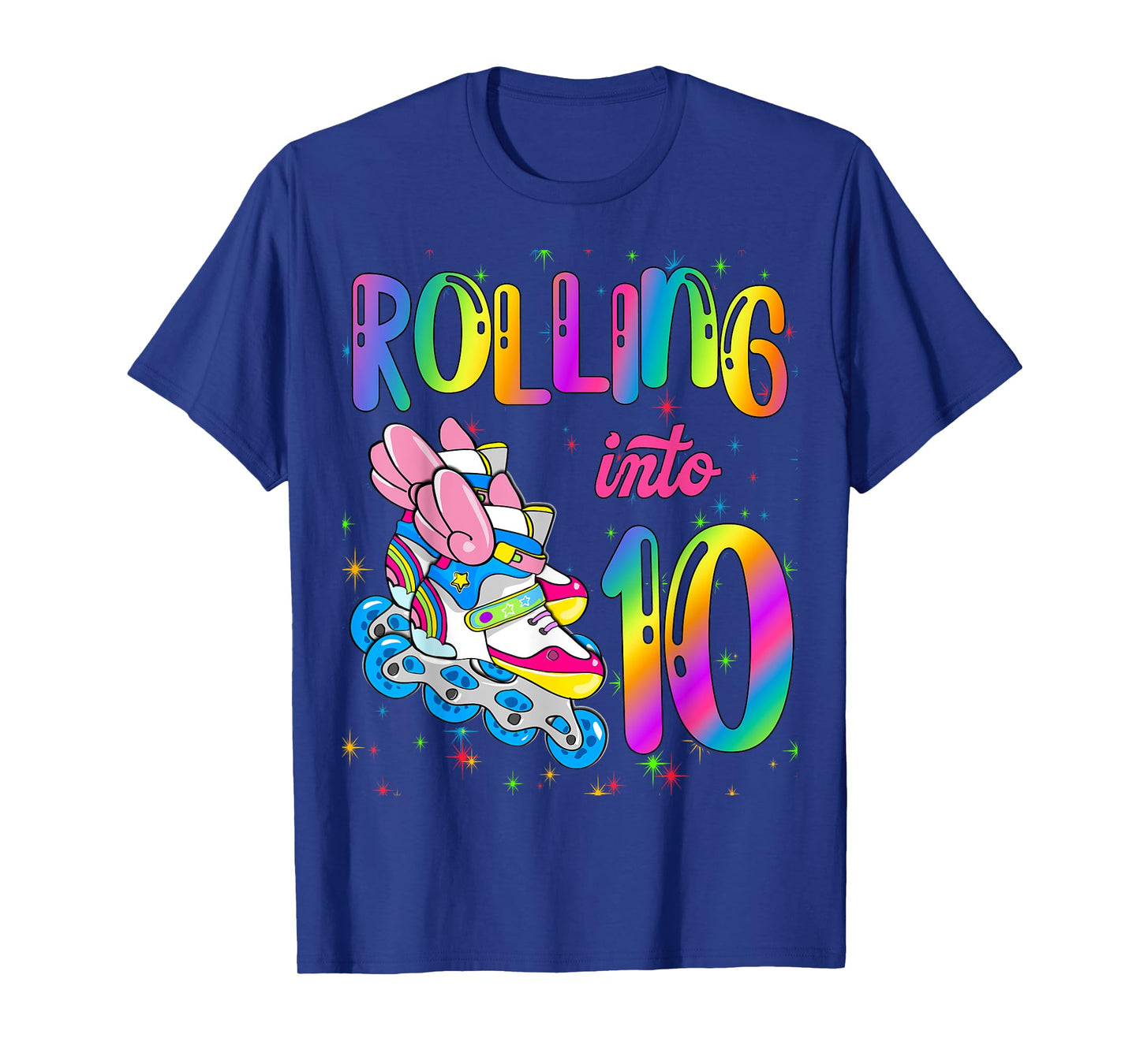 Rolling Into 10 years Let's Roll I'm Turning 10 Roller Skate T-Shirt