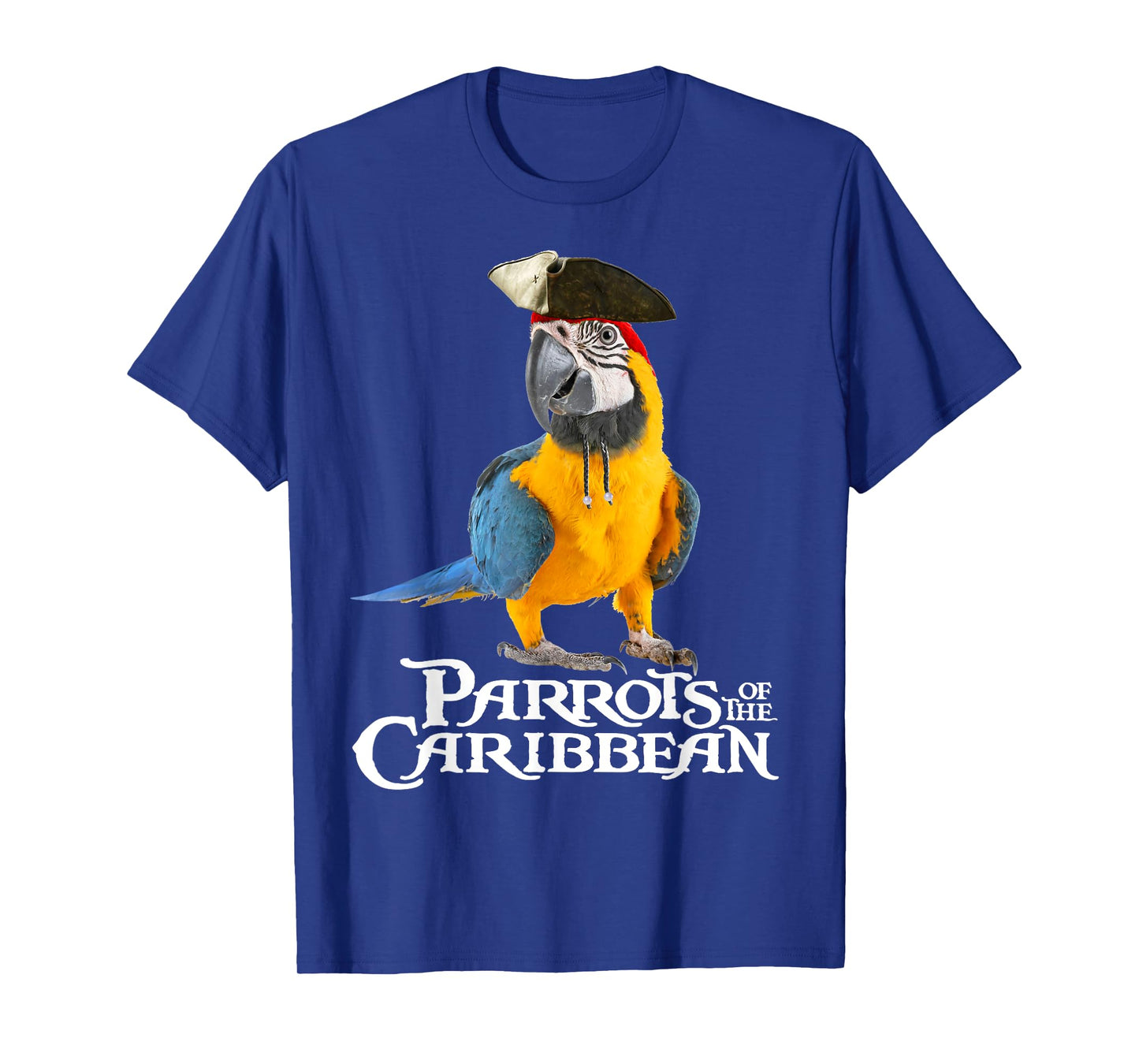 Parrots Of The Caribbean Bird Pirates Halloween Costume Gift T-Shirt