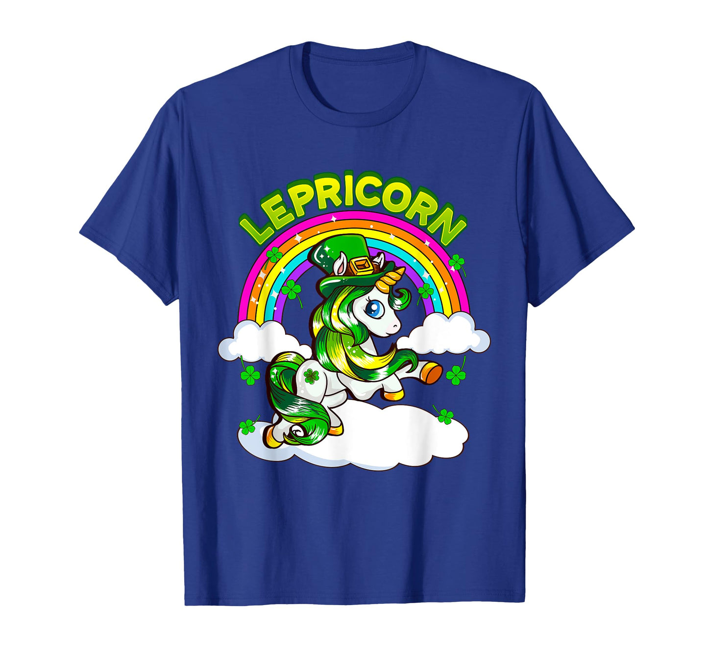 St Patricks Day Girls Unicorn Irish Lepricorn Women Youth T-Shirt