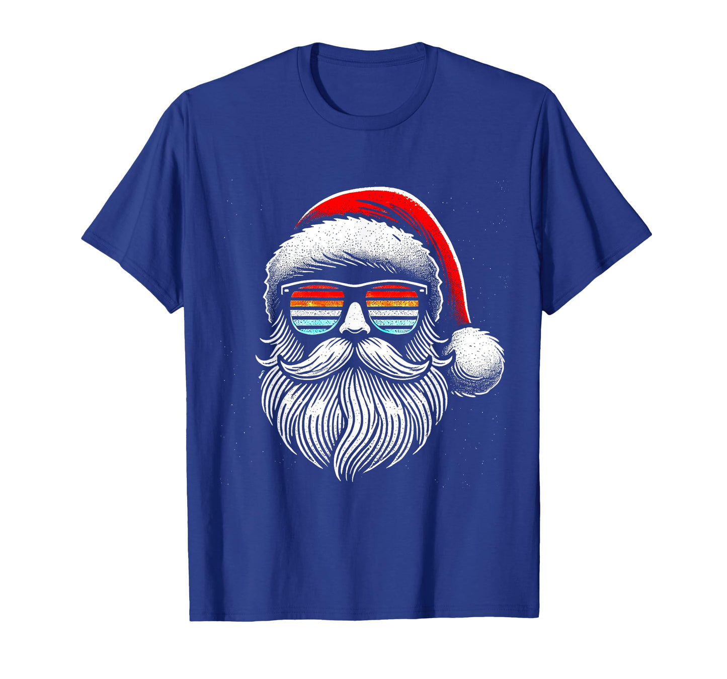 Santa Face Retro Sunglasses Christmas Xmas Men Women Kids T-Shirt