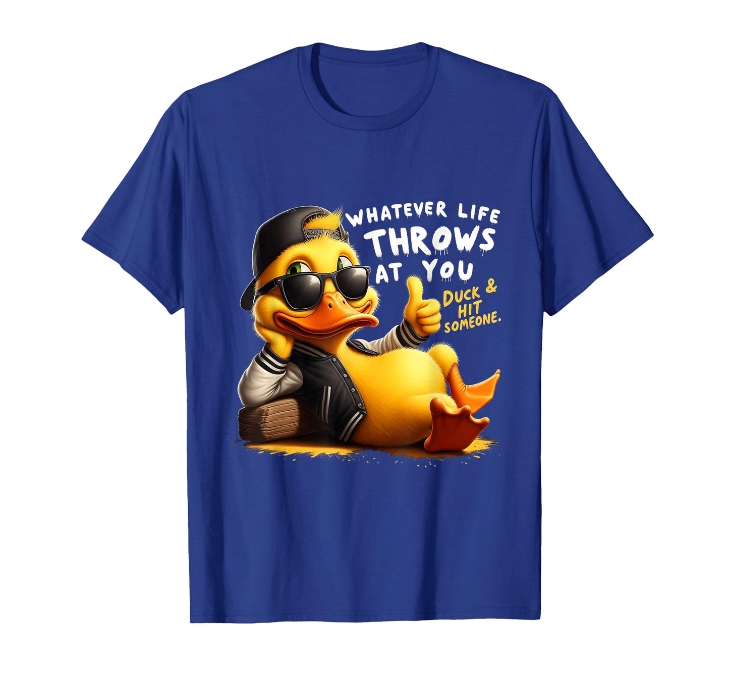 Humor Duck Meme Sarcastic Funny Duck Funny Joke Quote T-Shirt