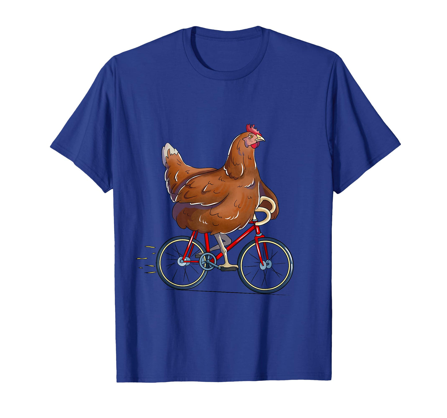 Chicken Riding Bicycle Cute Biker Cyclist T-Shirt
