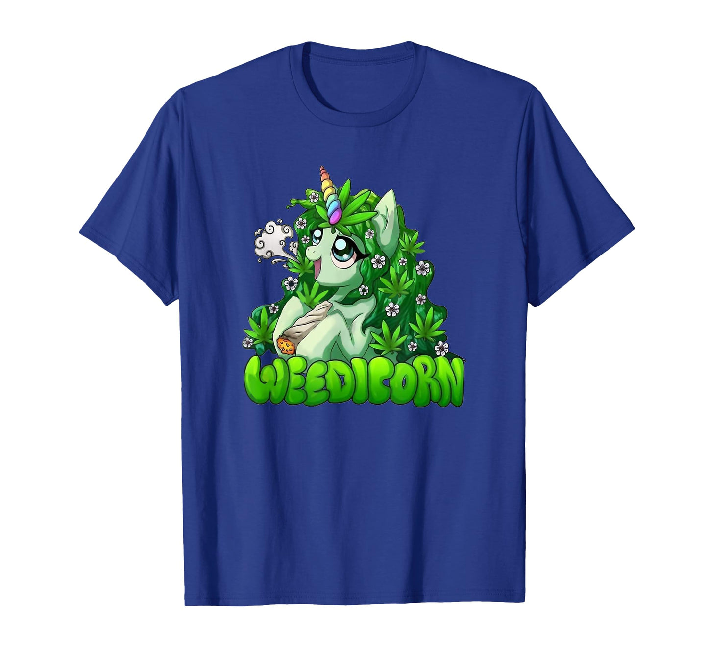Weedicorn 420 Day Marijuana Leaf Funny Unicorn T-Shirt