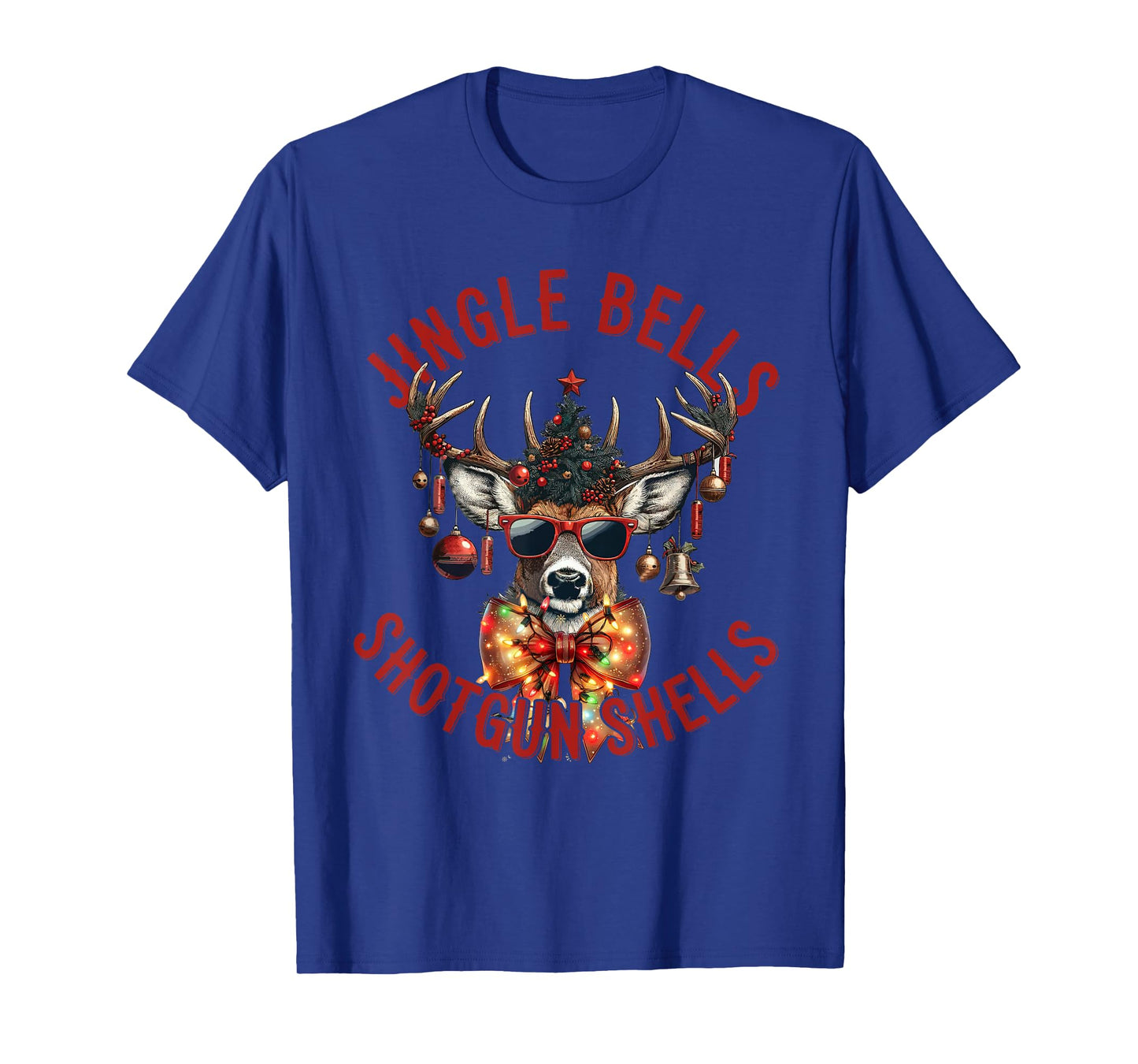 Jingle Bells Shotgun Shells, Christmas Deer hunt Hunting T-Shirt