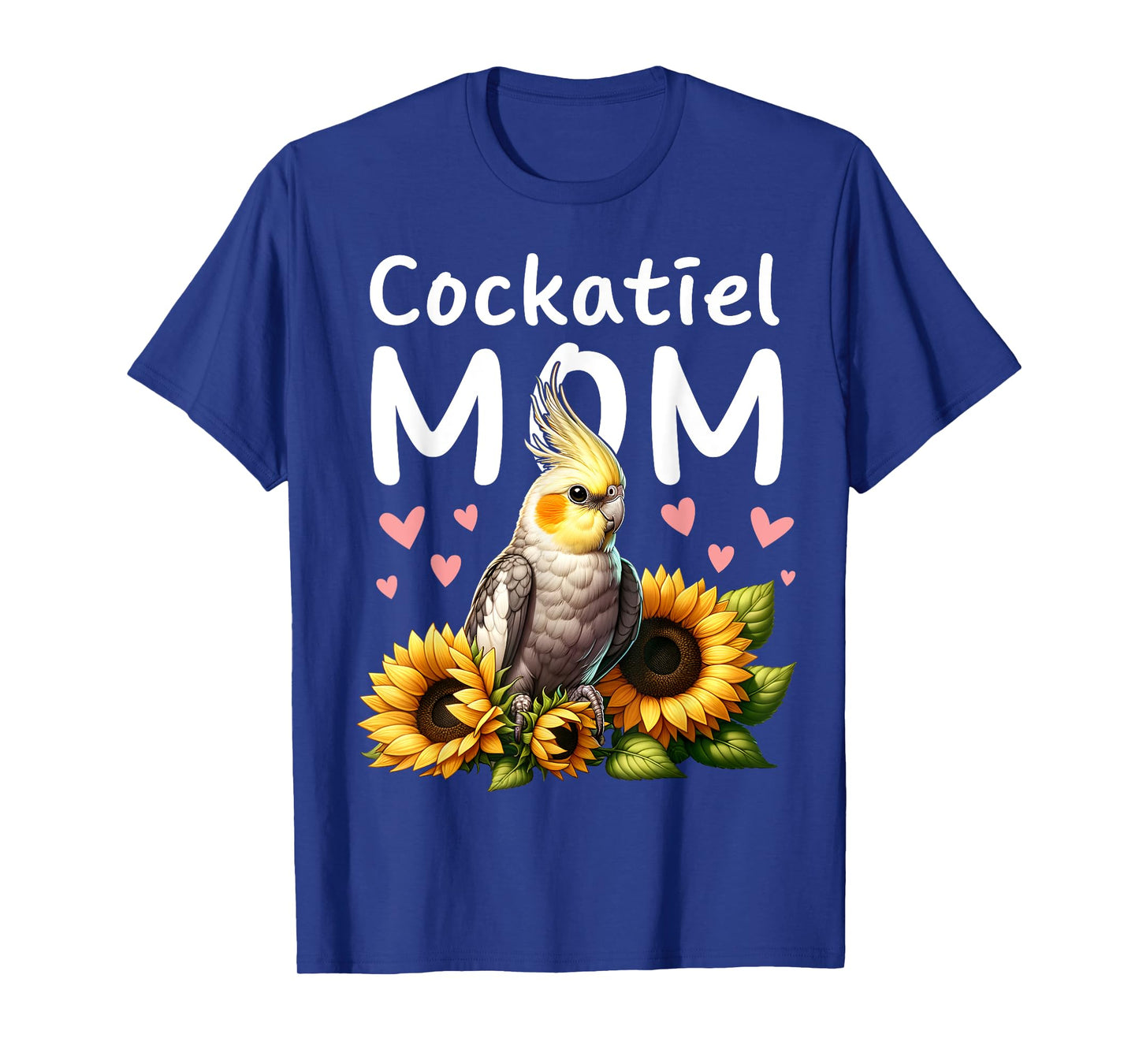 Cockatiel Mom Sunflowers Cockatiel Parrot Bird Lover Women T-Shirt