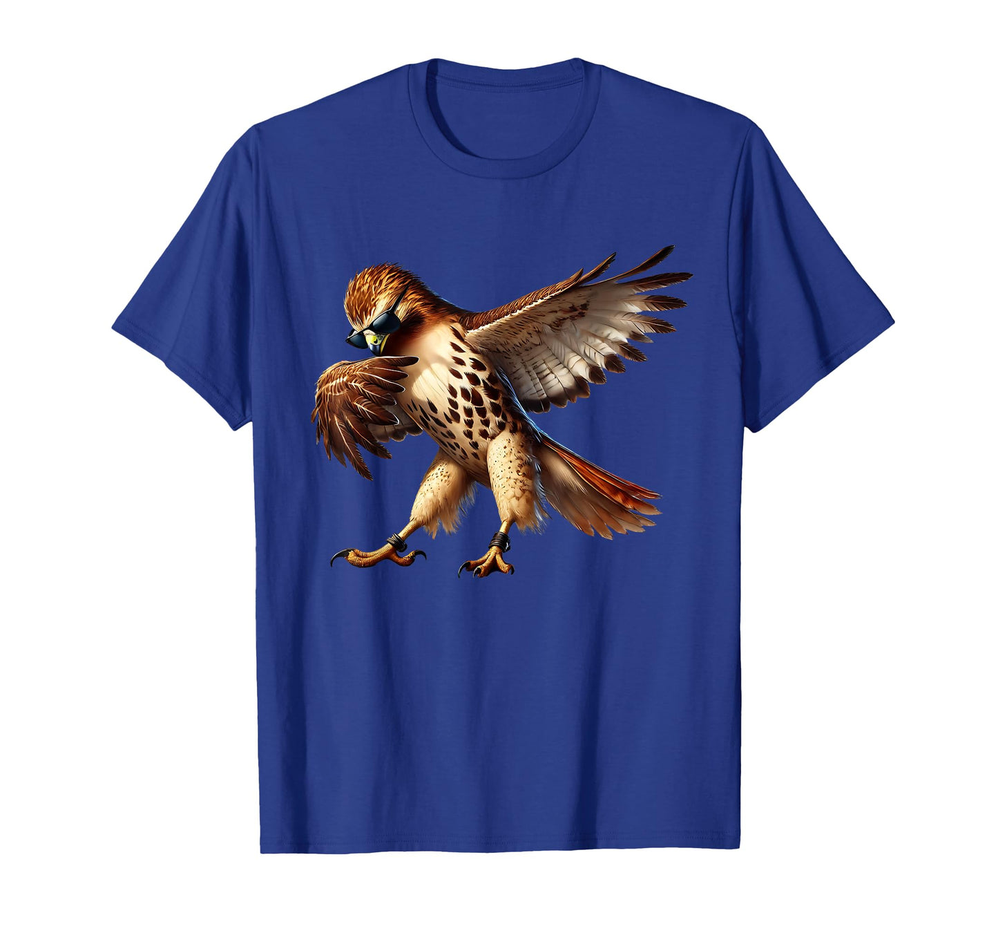 Dabbing Red-Tailed Hawk Bird Watcher Lover Birding T-Shirt