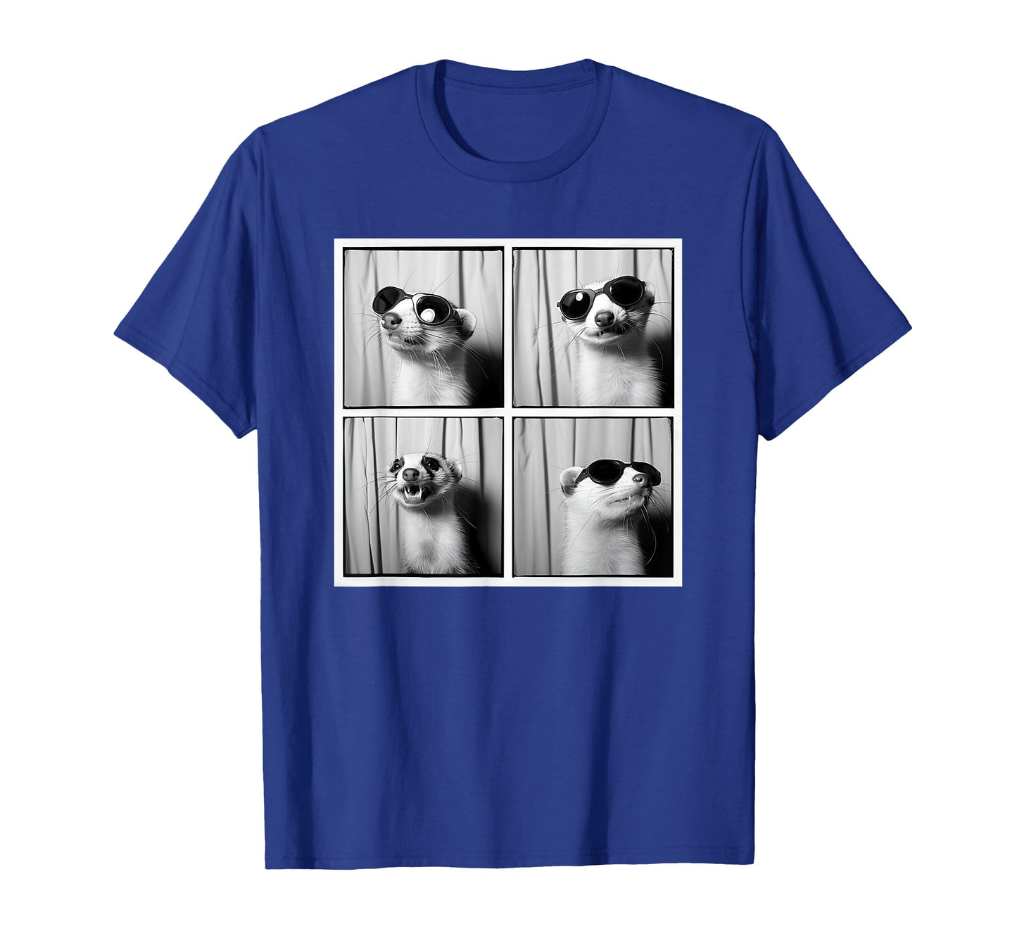 Ferret Face Photobooth Love Ferrets Mom Funny Ferret Dad T-Shirt