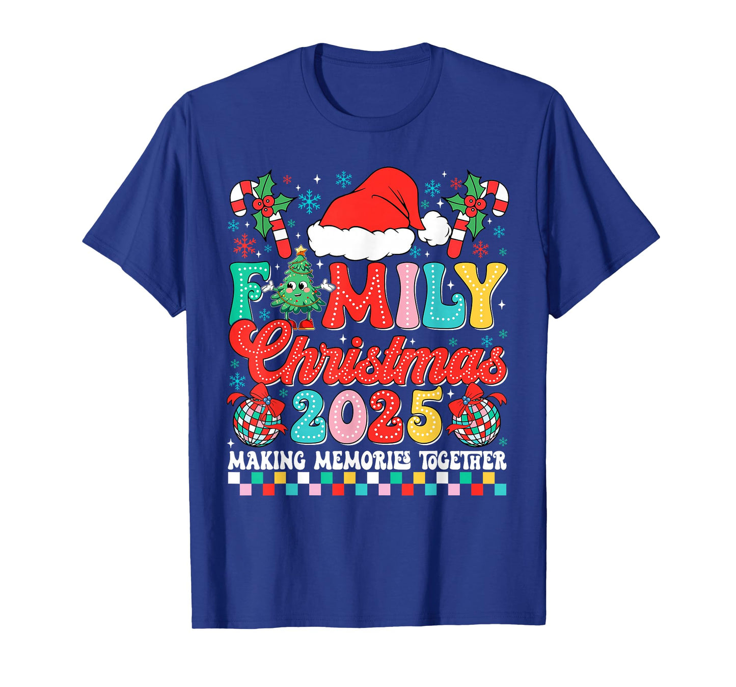 Family Christmas 2025 Pajamas Outfit Matching Xmas T-Shirt