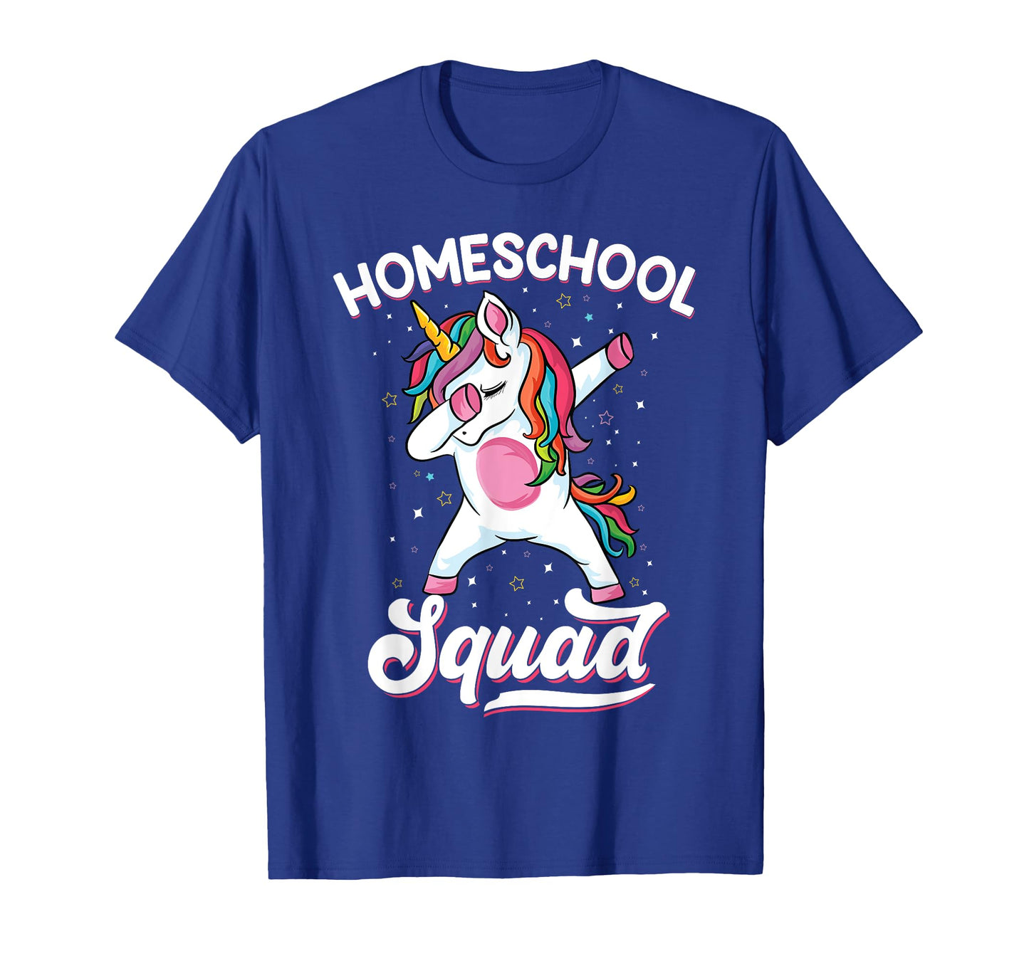 Magical cute Dabbing unicorn First Day Of School Homeschool T-Shirt