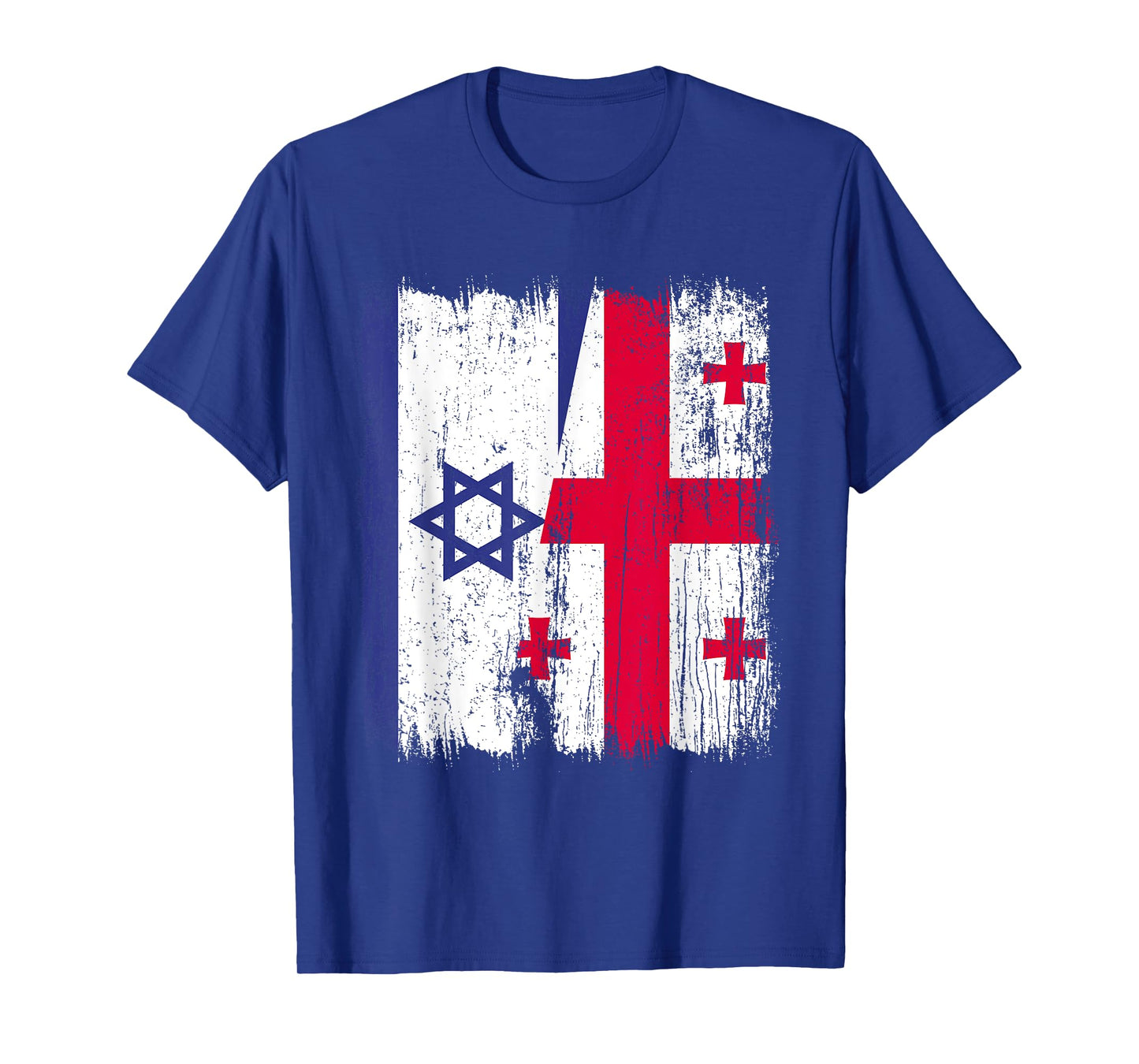 Israel Georgia Half Flag Israeli Georgian Roots T-Shirt