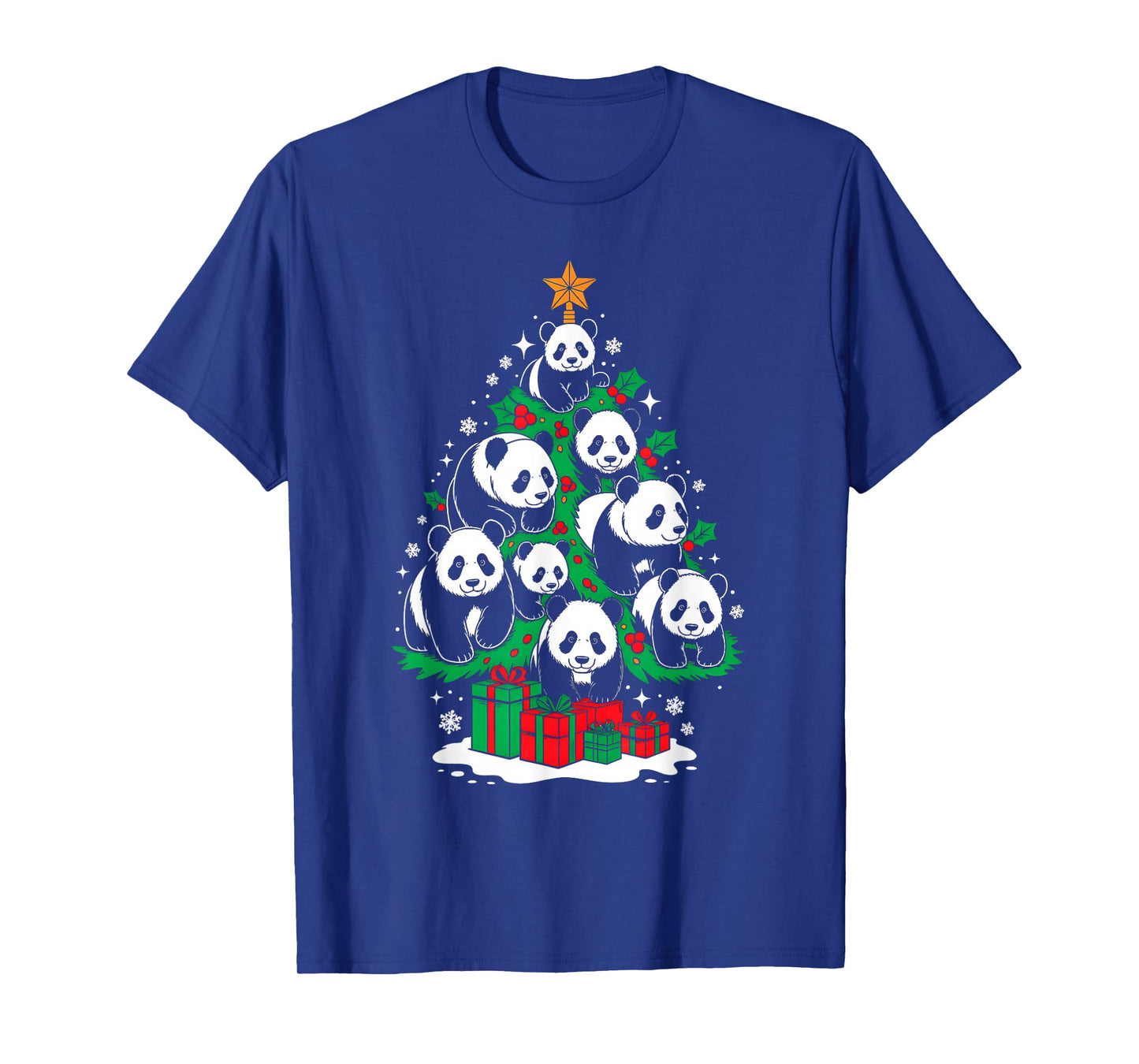 Panda Tree Christmas Panda Lover Xmas Squad Men Women Kids T-Shirt