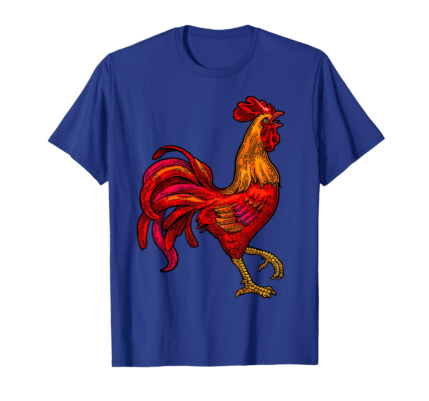 Red Rooster Vintage Retro Farmer Shirt Cock Bird Rooster T-Shirt