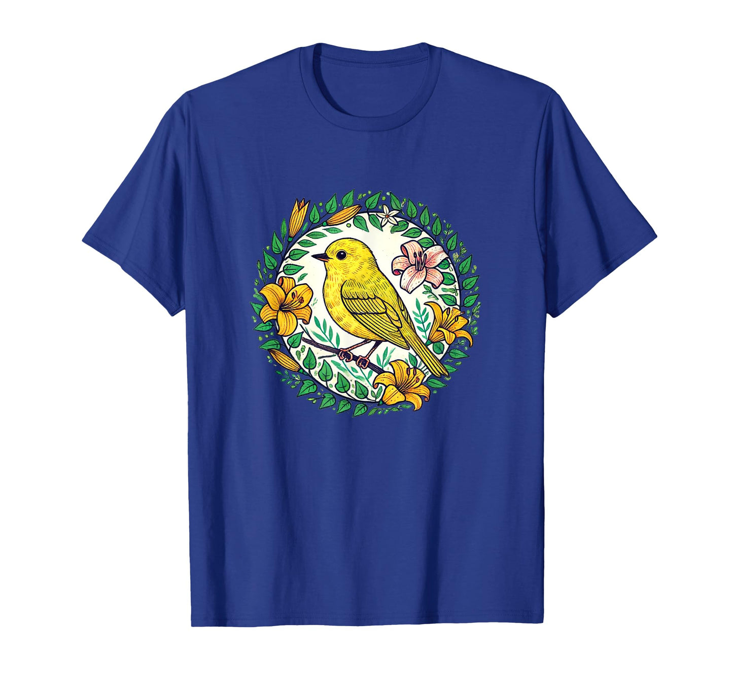 Yellow Finch Art beautiful birds finches illustration T-Shirt