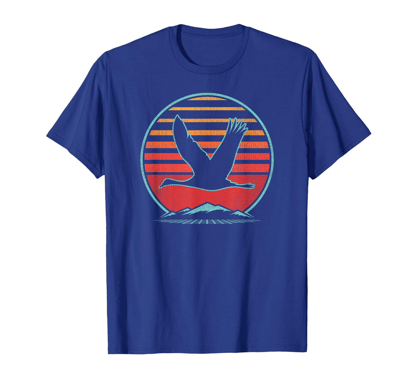 Sandhill Crane Bird Retro Vintage 80s Style Birding Gift T-Shirt