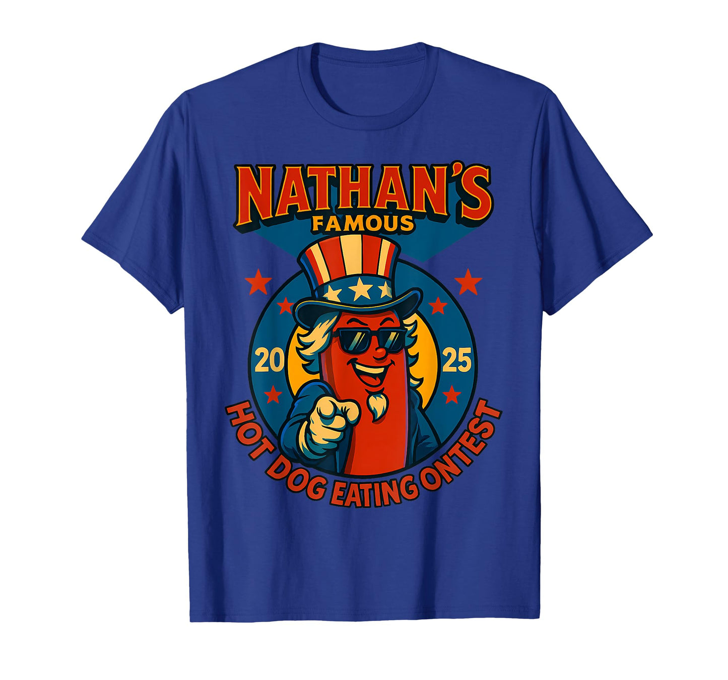 Funny Nathan’s Famous Hot Dog Eating Contest 2025 T-Shirt
