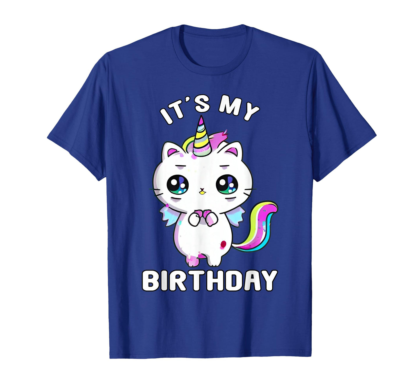 It's My Birthday Caticorn Meowgical Cat Kittycorn Unicorn T-Shirt for Men Women Kids