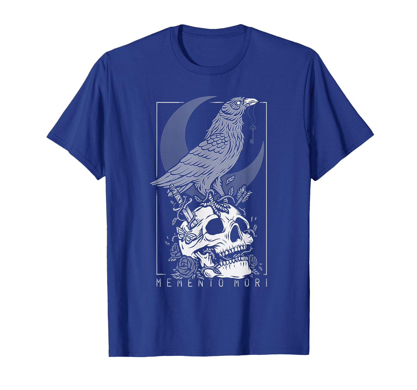 Memento Mori Crow Skull Moon T-Shirt