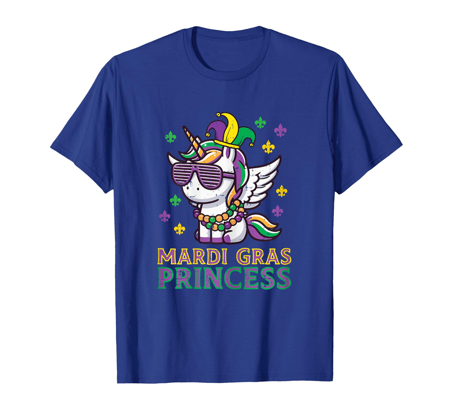Mardi Gras Princess Unicorn Fat Tuesday Girls Kids Toddler T-Shirt