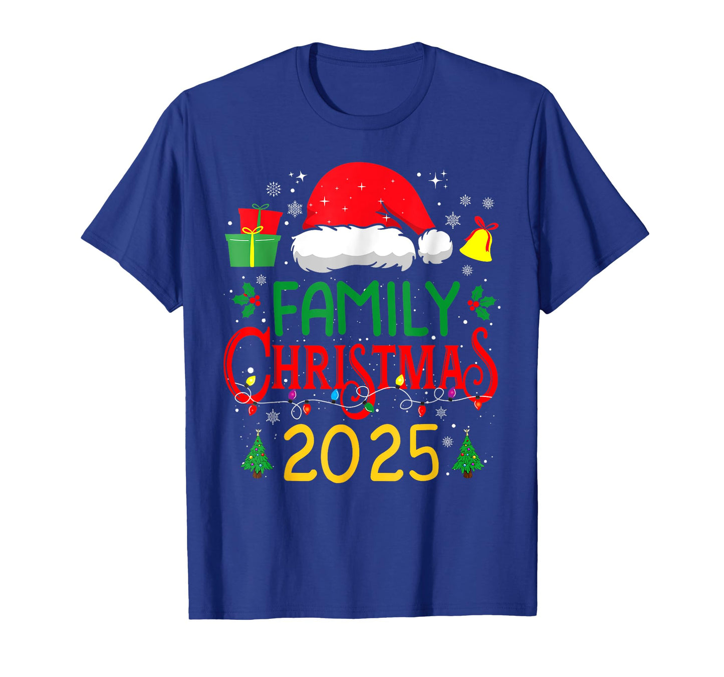 Family Christmas 2025 Matching Outfit Xmas Squad Santa T-Shirt