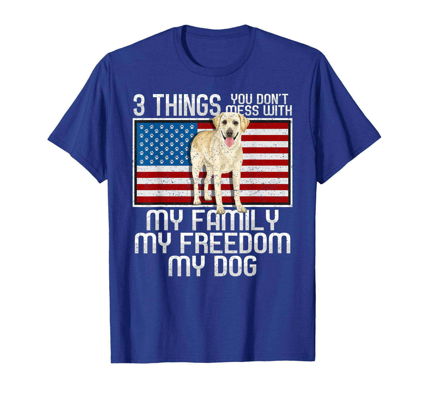 Yellow Labrador Retriever Dog 3 Things T-Shirt