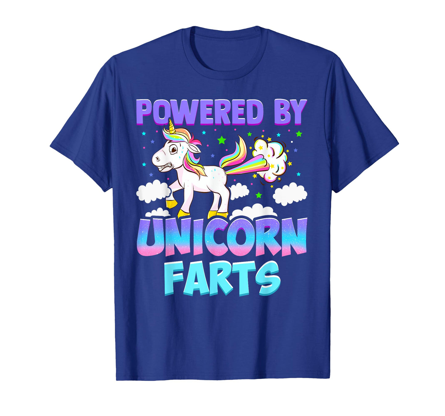 Powered by Unicorn Farts - Unicorn Gift T-Shirt