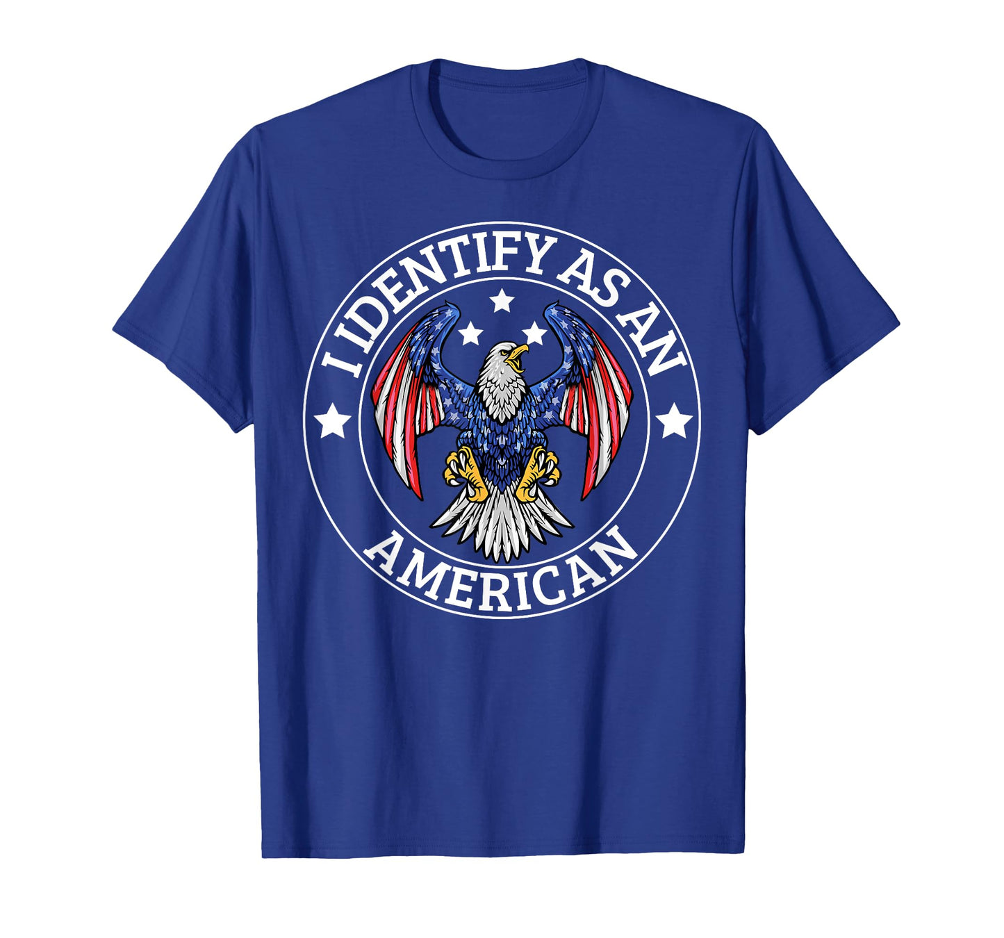 I Identify As An American USA Flag 4th Of July Eagle T-Shirt