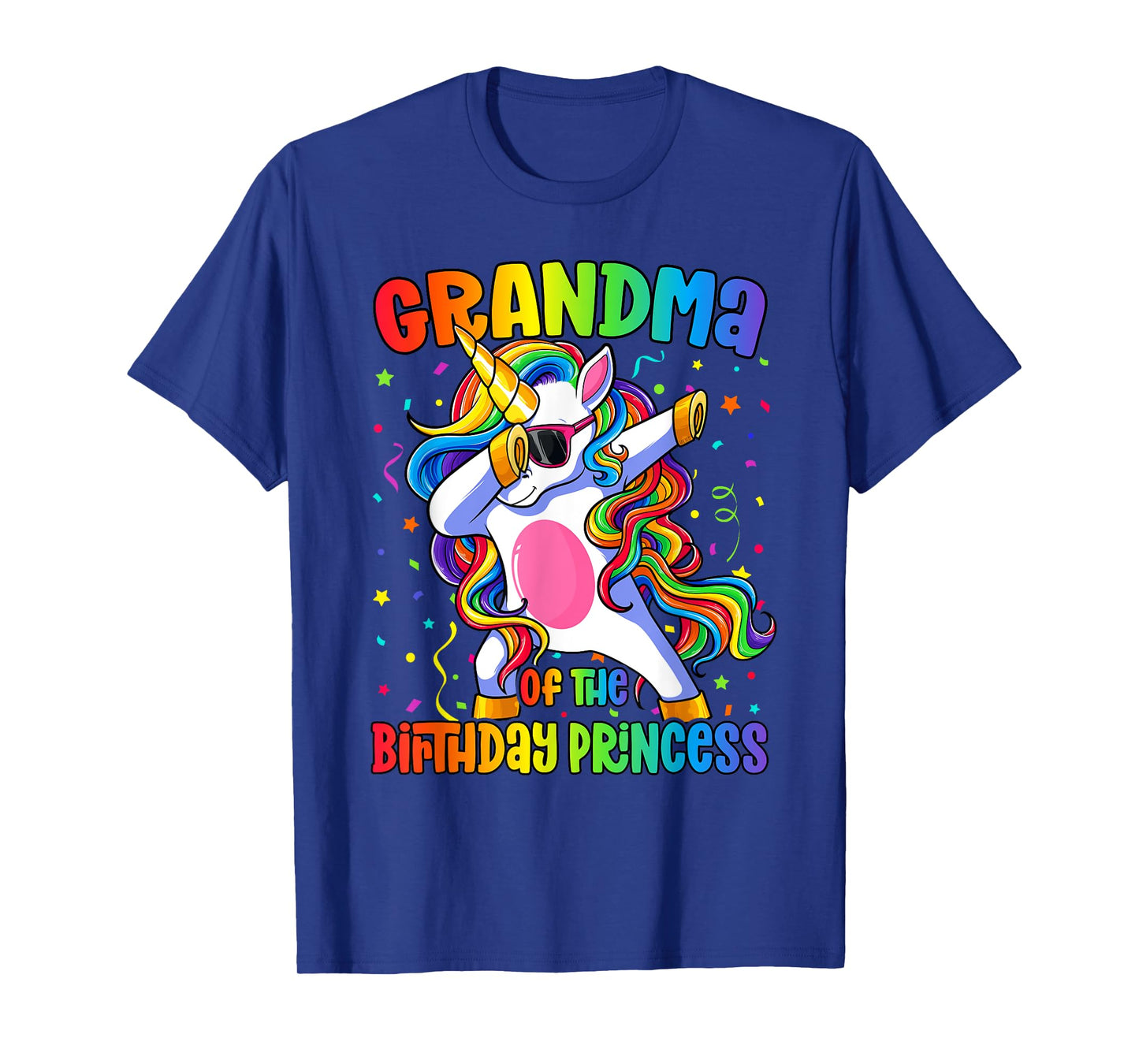 Grandma of the Birthday Princess Shirt Unicorn Grandma T-Shirt