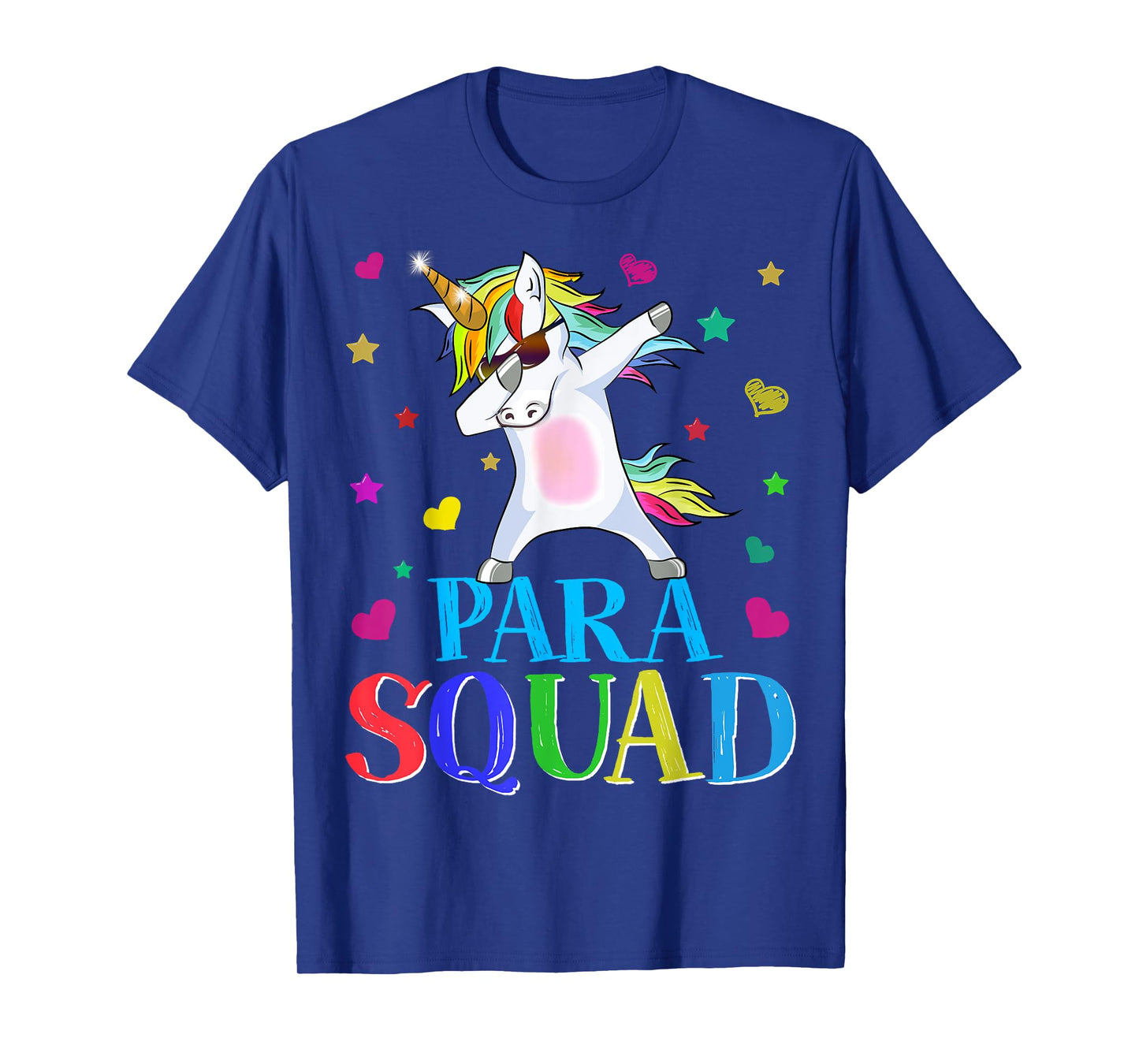 Para Squad Dabbing Unicorn Paraprofessional Teacher Gifts T-Shirt for Men Women Girls Kids