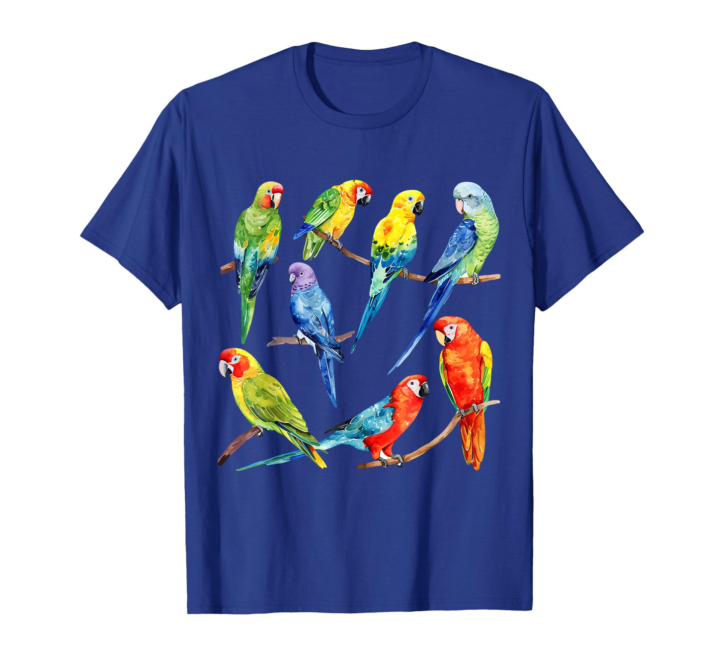 Colorful Parrot Watercolor T-Shirt