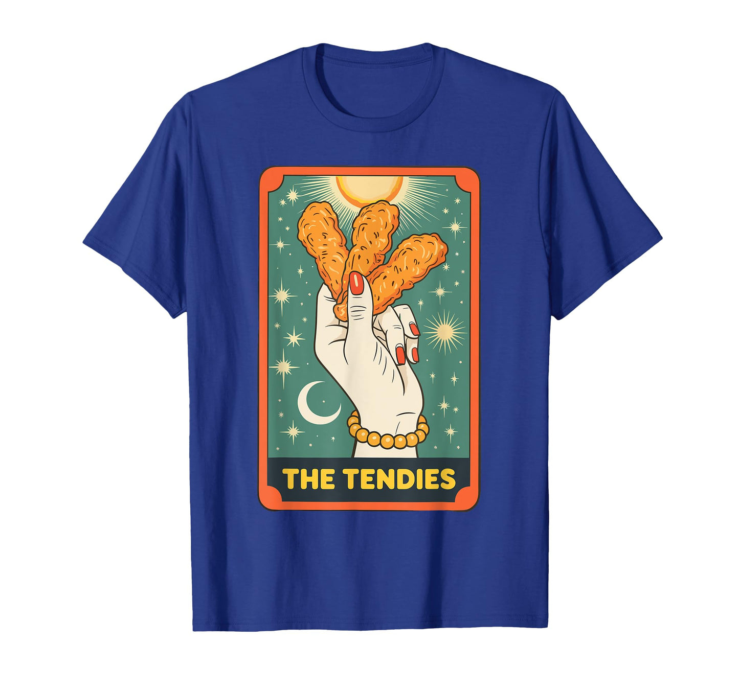 Tendies Lover Tarot Card Foodie Food Lover Chicken Tenders T-Shirt