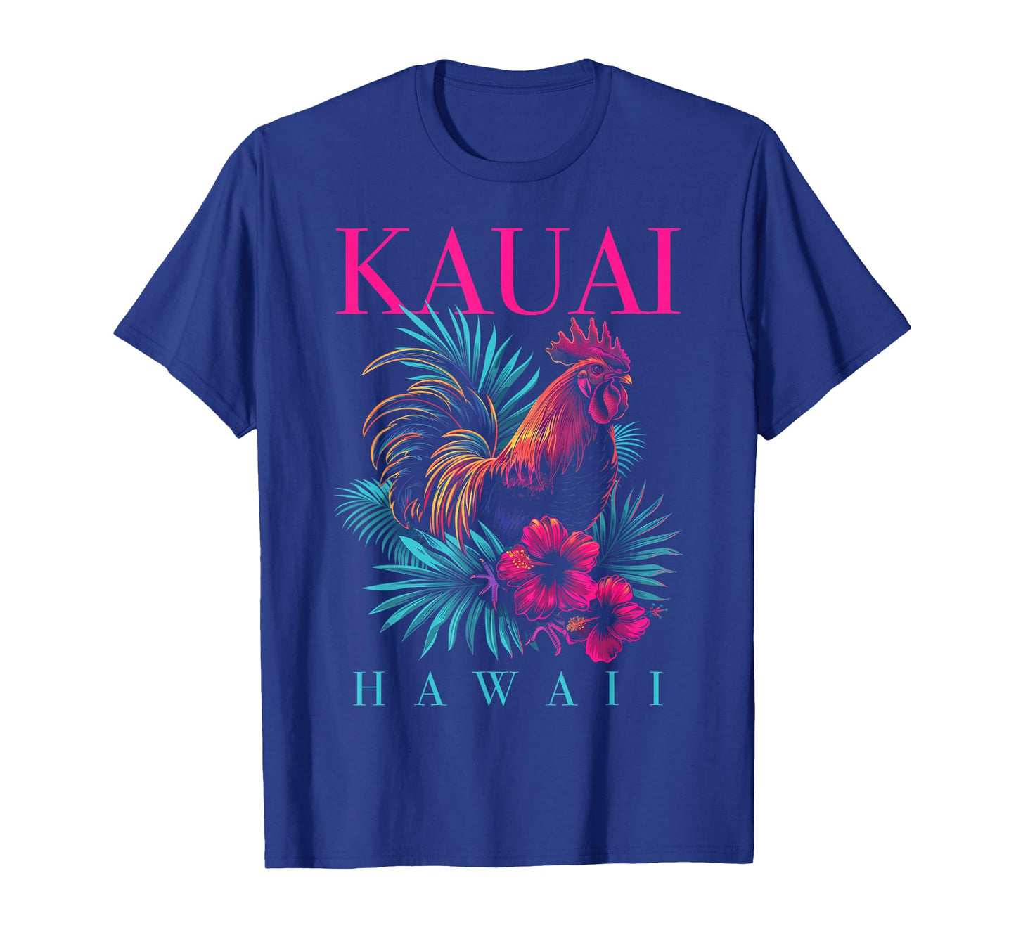 Kauai Hawaii Chicken Hawaii Hawaii Hibiscus Flowers Vintage T-Shirt