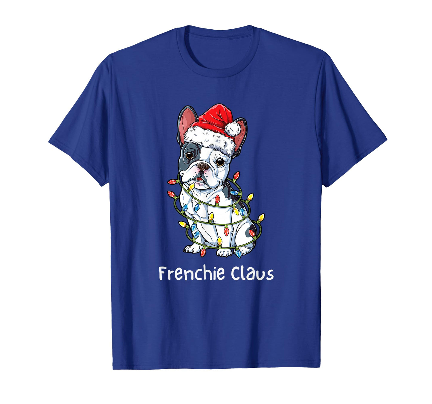 Santa French Bulldog Xmas Pajamas Funny Frenchie Christmas T-Shirt
