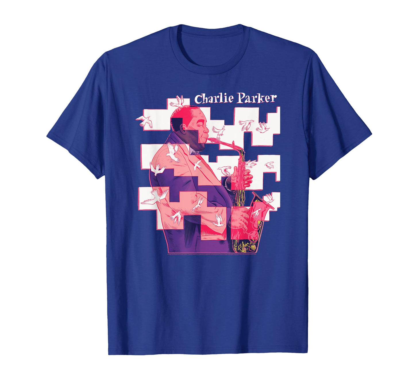 Charlie Parker Chasin The Bird Abstract Jazz Music T-Shirt