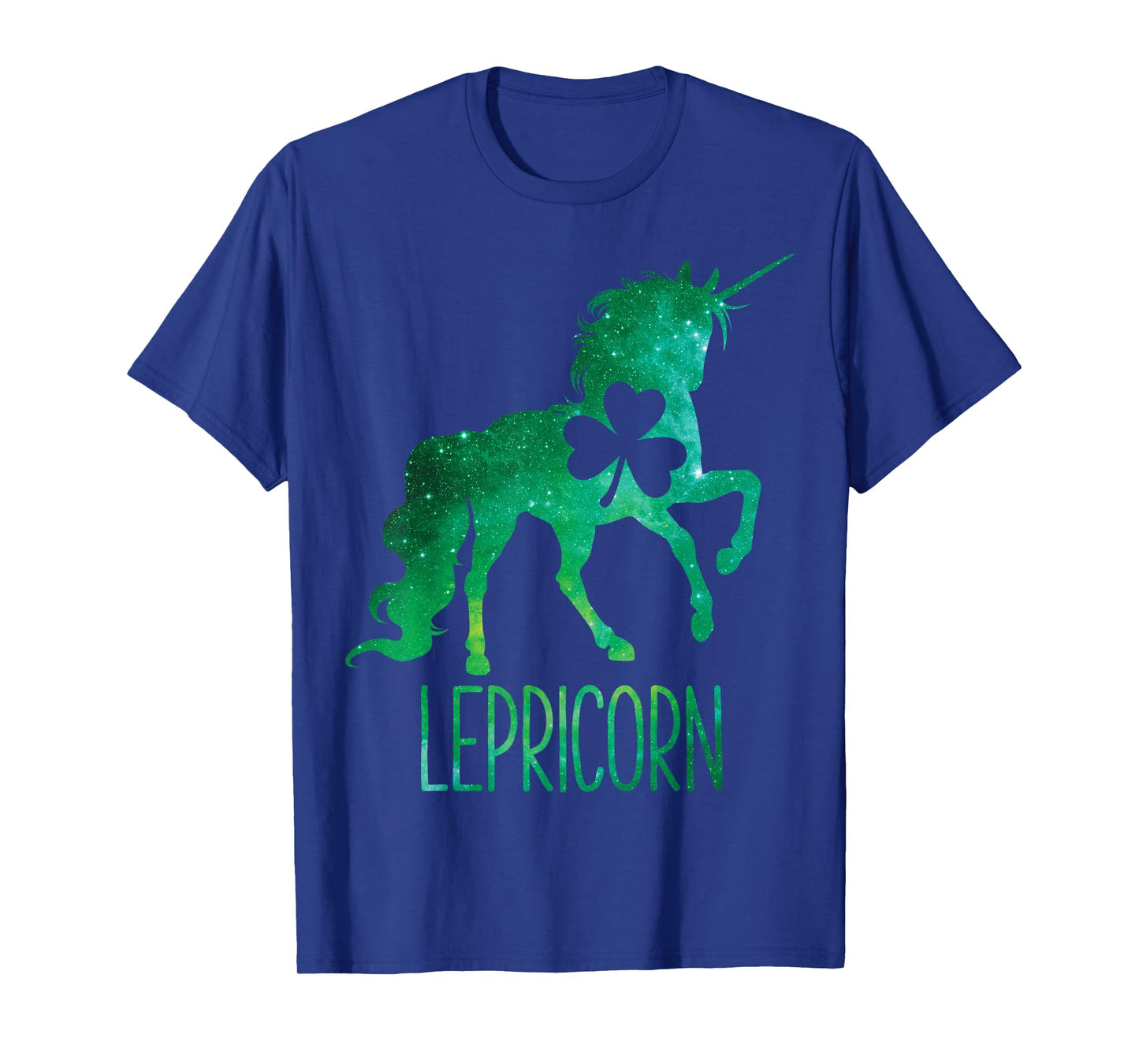 Lepricorn Unicorn St Patricks Day Girls Women Shamrock Space T-Shirt