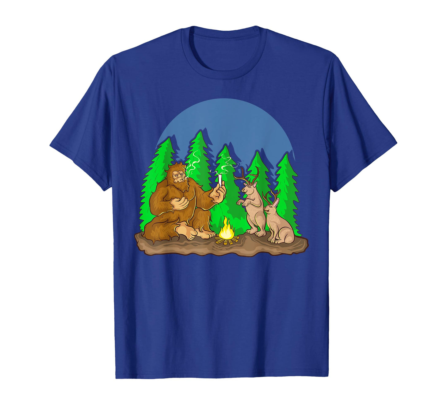 Pot Smoking Bigfoot Jackalope Cryptozoology Shirt Gift T-Shirt