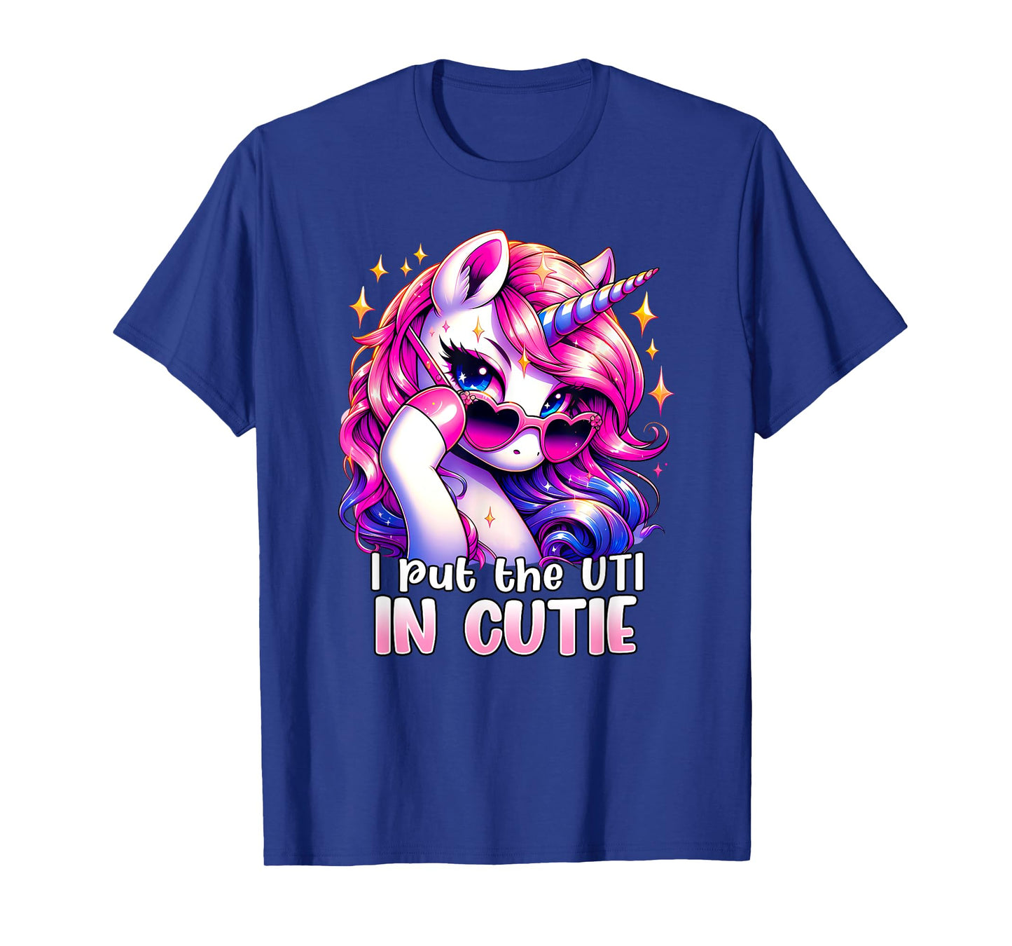 I PUT THE UTI IN CUTIE Weird Embarrassing Oddly Specific Gag T-Shirt