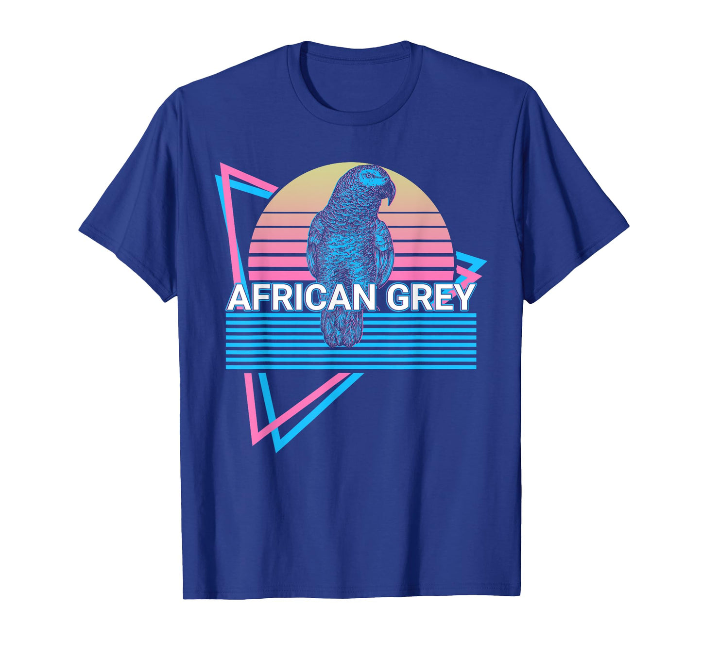 African Grey Parrot Retro T-Shirt